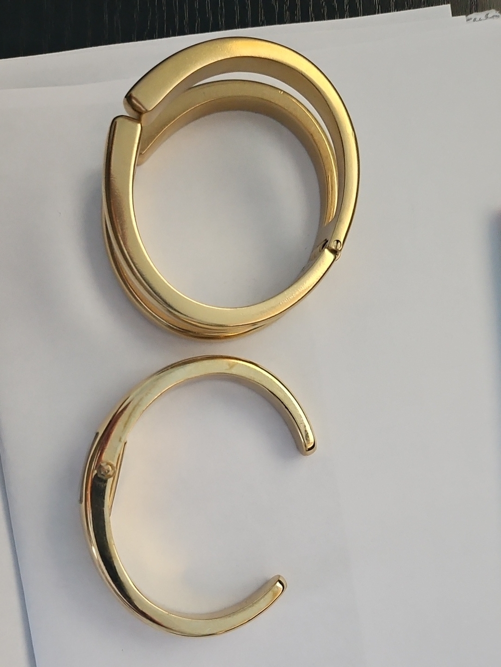 Tory Burch Gold and White Bangle Watch - Picture 8 of 8